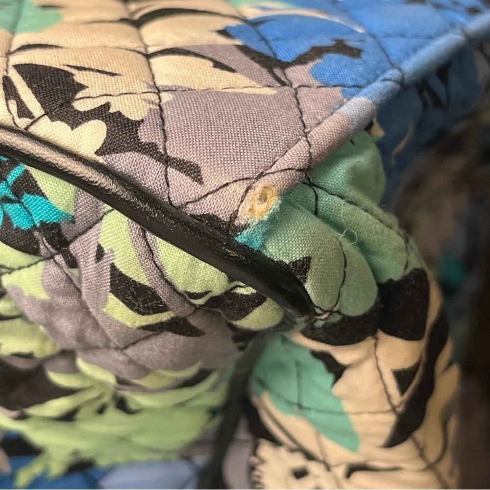 Vera Bradley Camofloral Quilted Women's Mini Weekender Tote Pockets Zipper Bag - Picture 11 of 16